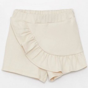 LCW baby Basic Baby Girl Shorts Skirt with Waist Elastic